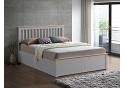 5ft King Size Malmo Pearl Grey Wooden Ottoman Storage Lift Up Bed Frame 2